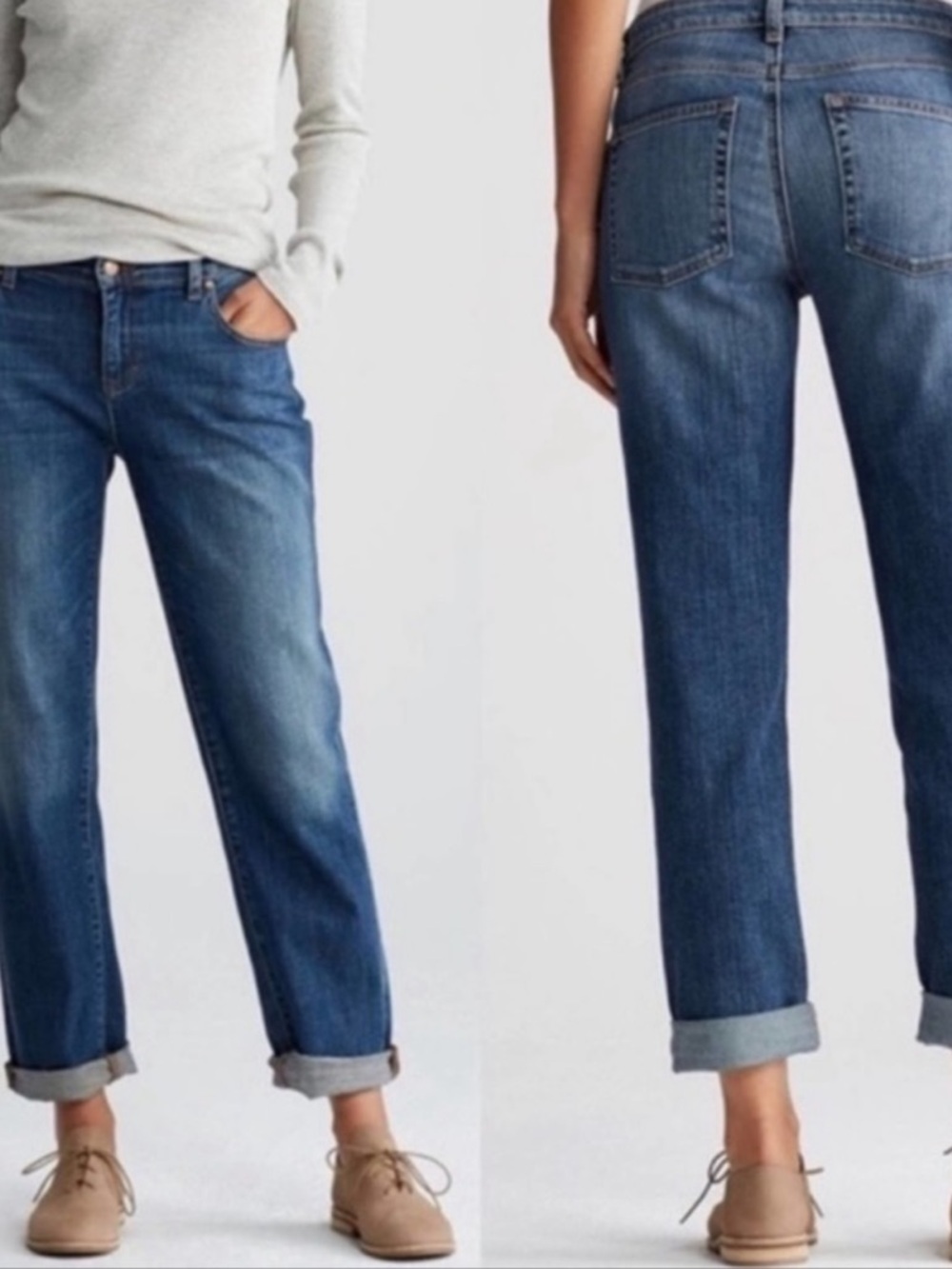 NWOT Eileen Fisher “Boyfriend Jean” Organic Cotton Size:14 - Picture 5 of 14